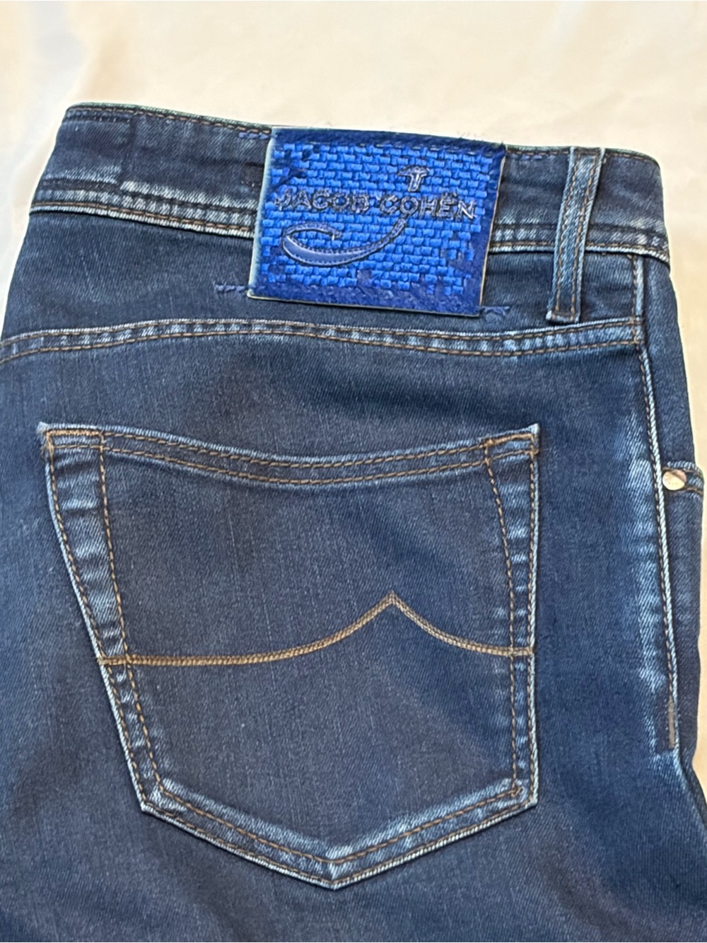 Jacob Cohen made in Italy Men's Dark Blue Denim Jeans 34 31